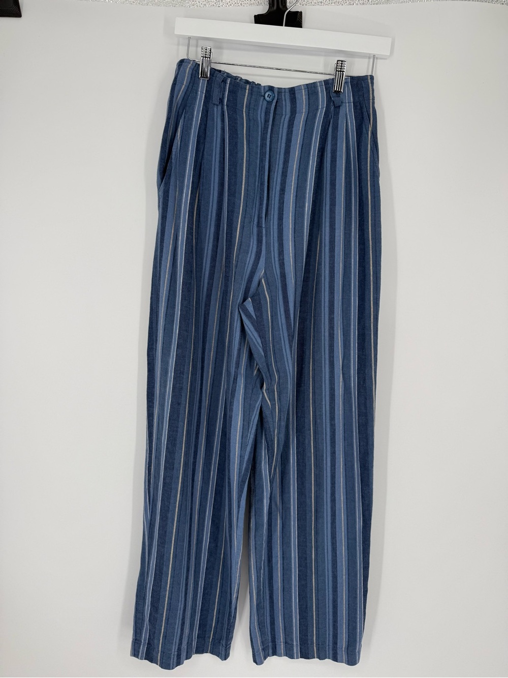 VTG Blue & White Stripe Casual Talbots Pants sz 10